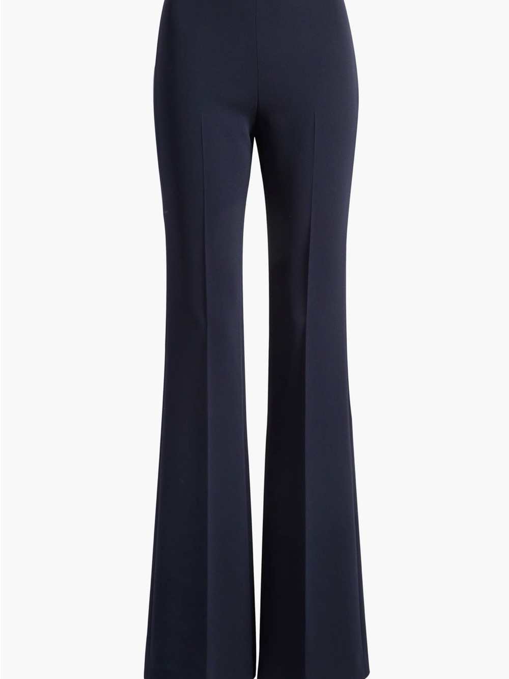 Wide-Leg High-Waist Women's Pants - Navy - Picture 4 of 8